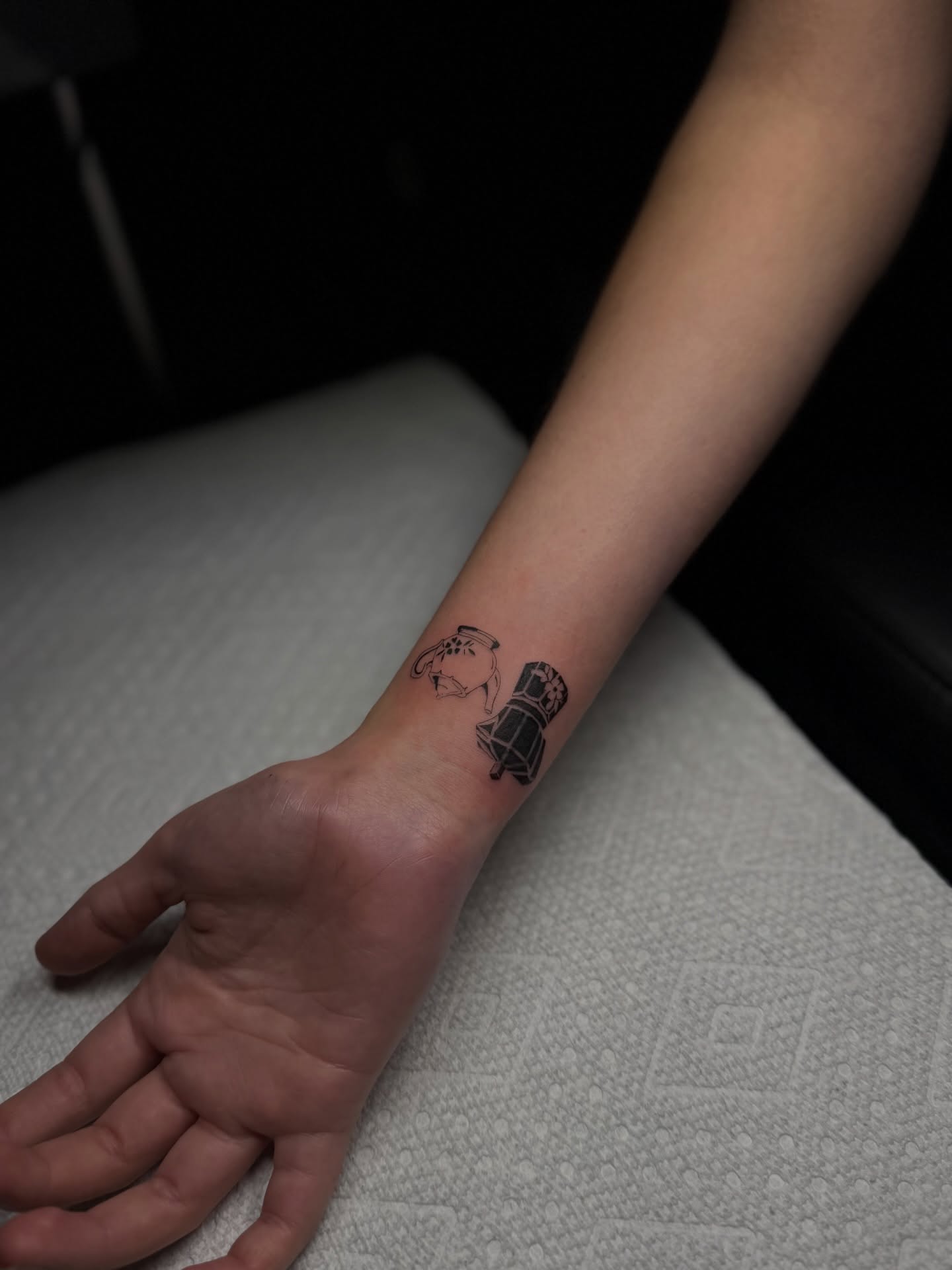Tattoo by @petiteink_ — black_and_grey
