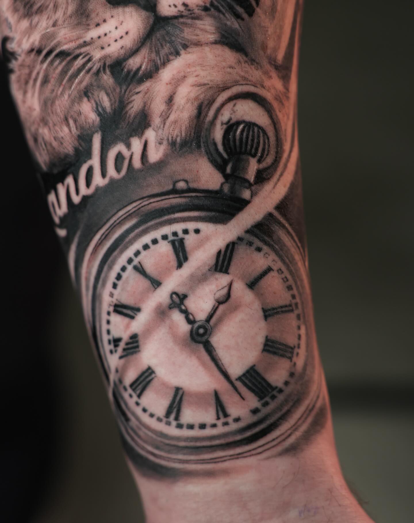 Tattoo by @tattooandres191 — realism, black_and_grey