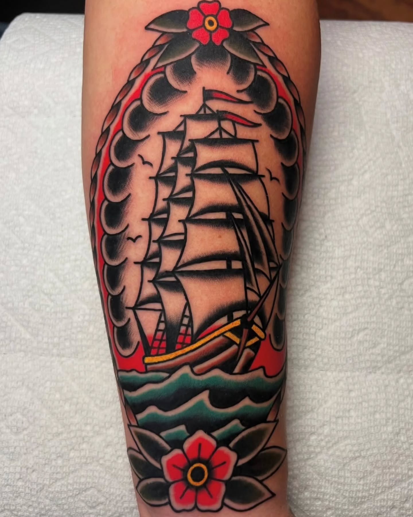 Tattoo by @peteherg — american_traditional