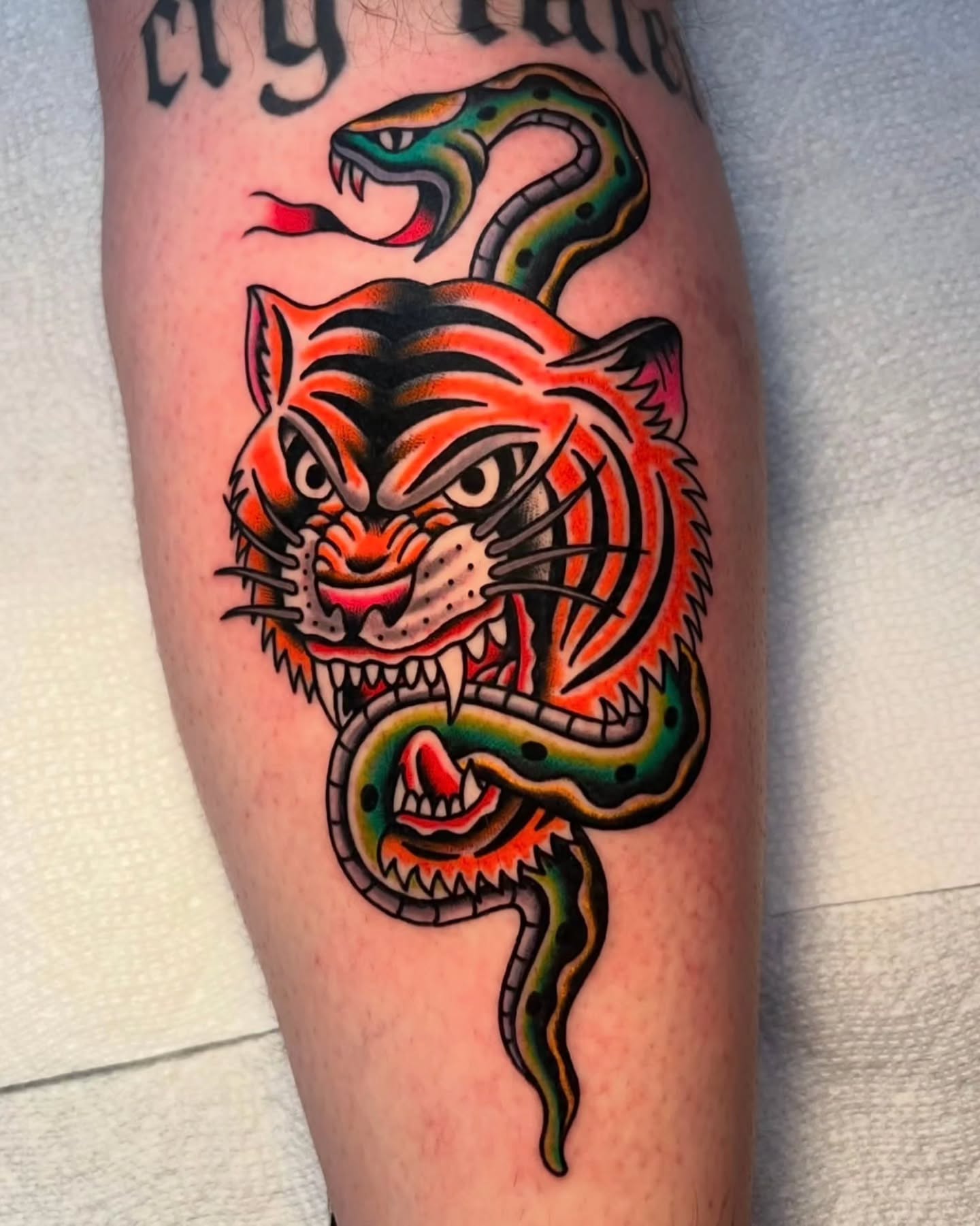 Tattoo by @peteherg — american_traditional