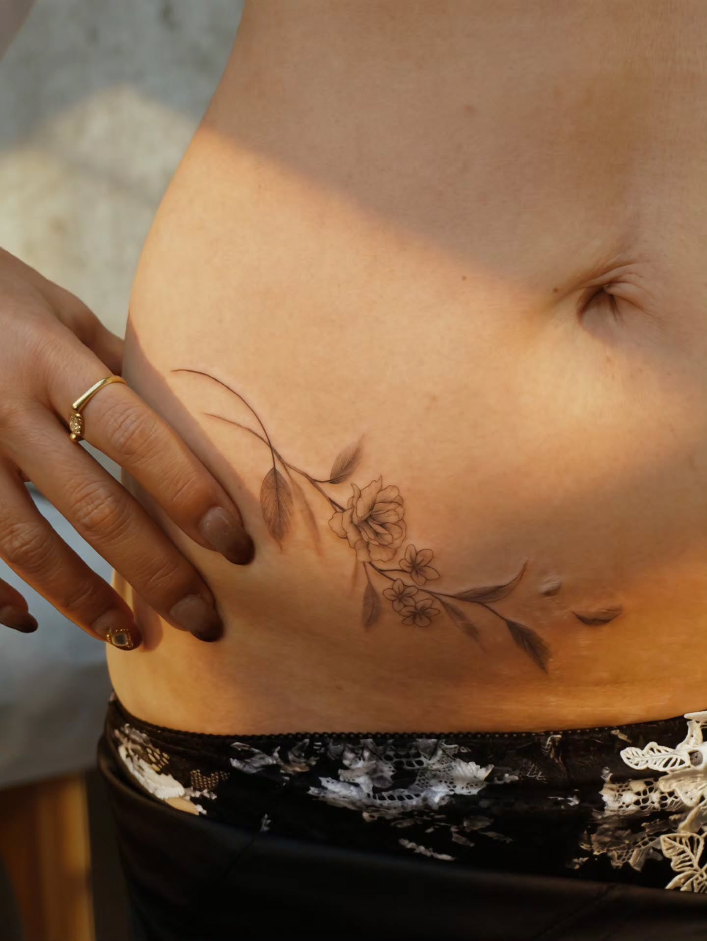 Tattoo by @heoyeon__tattoo — black_and_grey