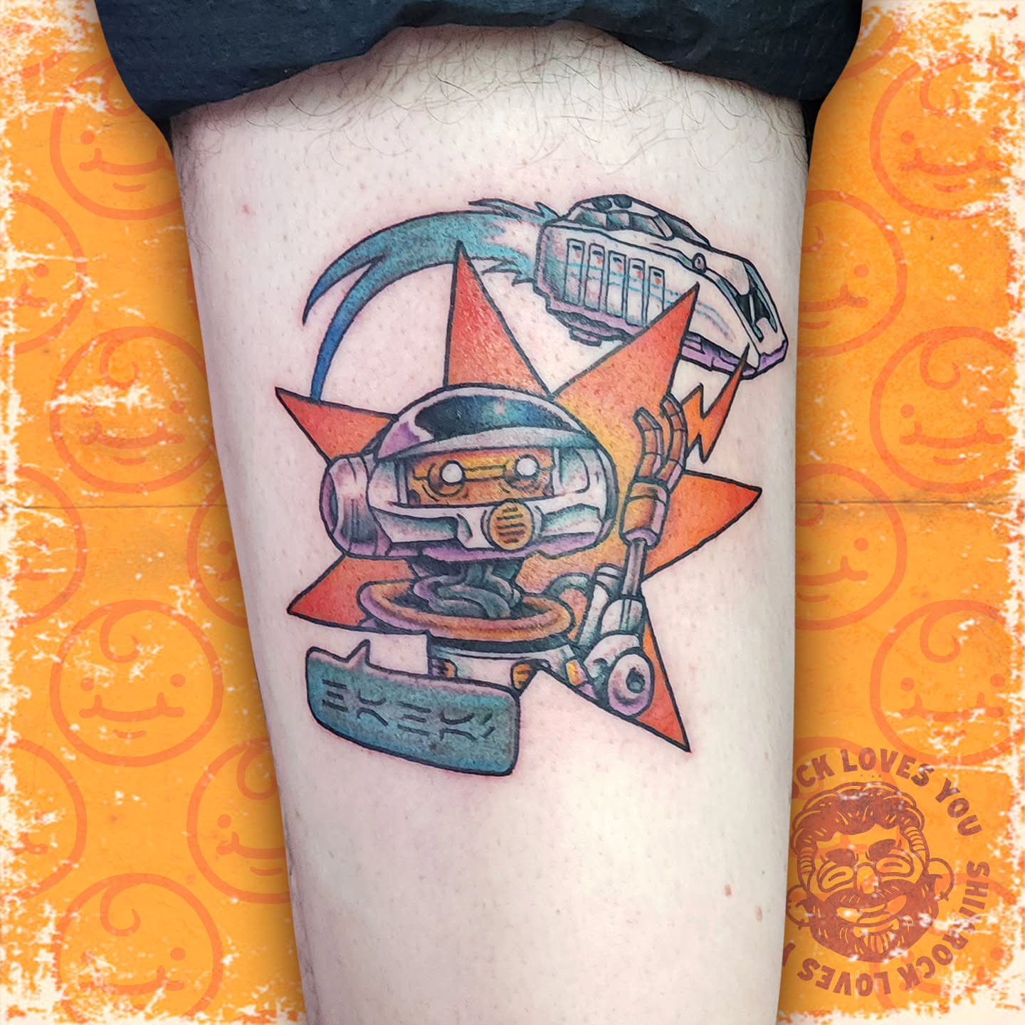 Tattoo by @shimrocklovesyou — geometric, anime
