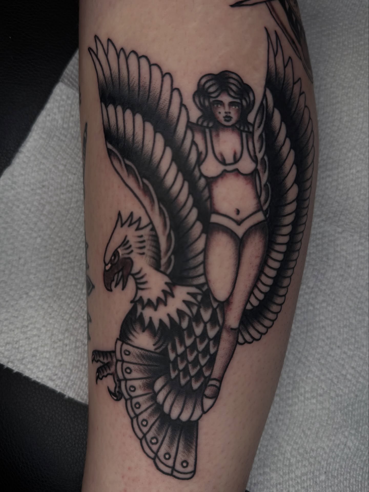 Tattoo by @zimovan — american_traditional, black_and_grey