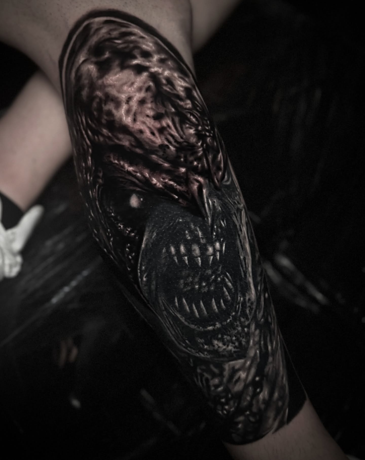 Tattoo by @blakeferonetattoo β black_and_grey, dark_realism