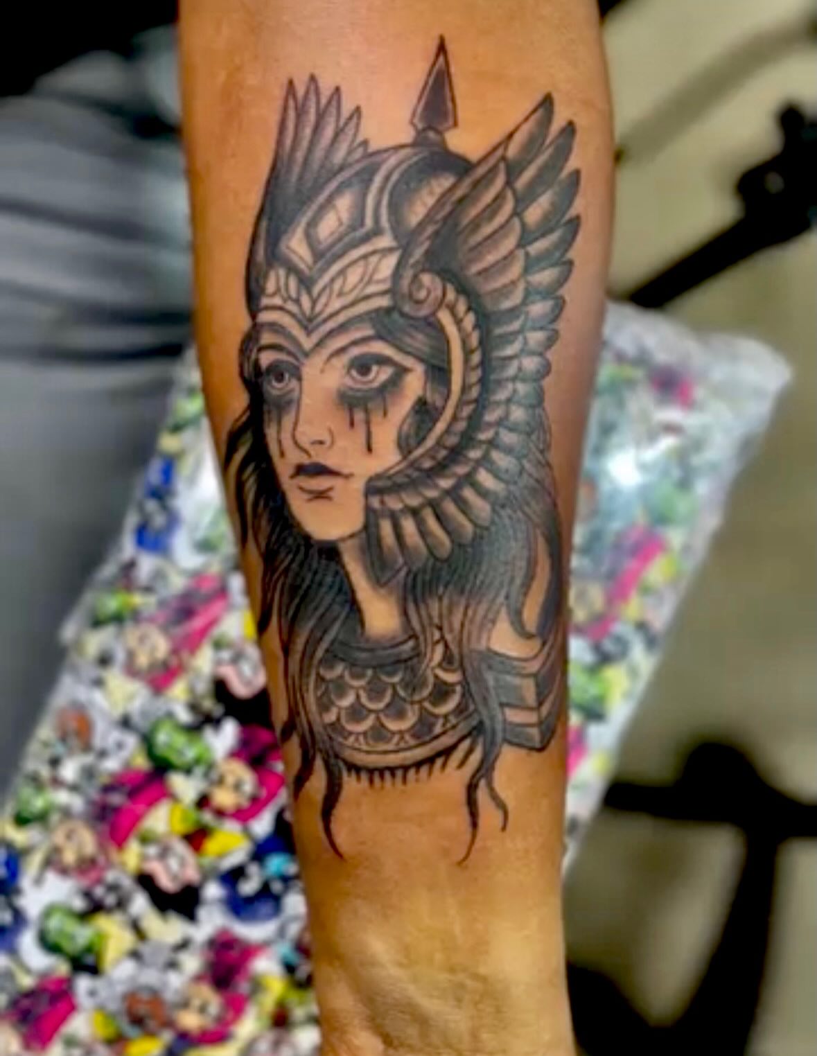 Tattoo by @ariesinkedme — black_and_grey, realism