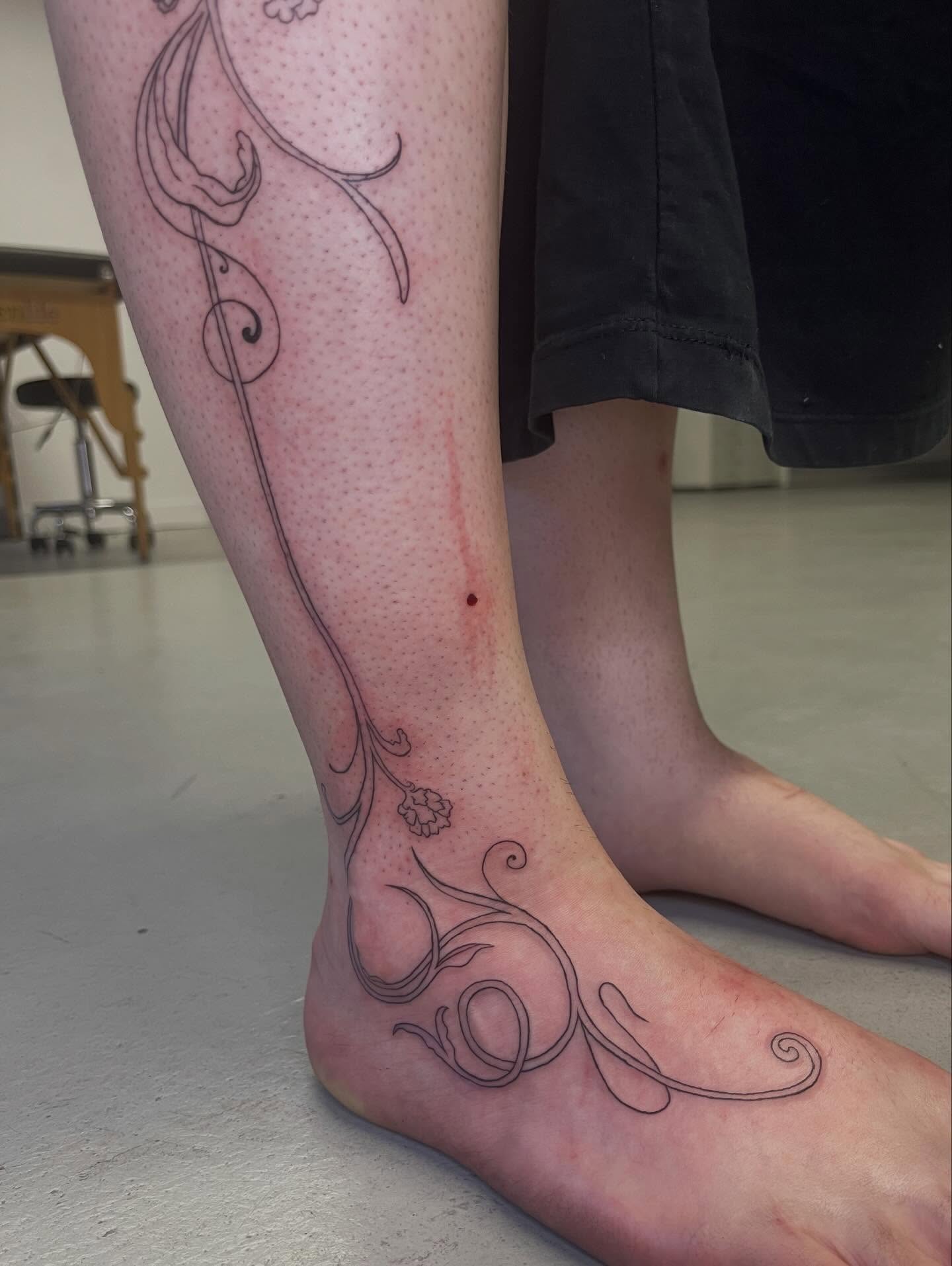 Tattoo by @ink_wench — dotwork, ornamental