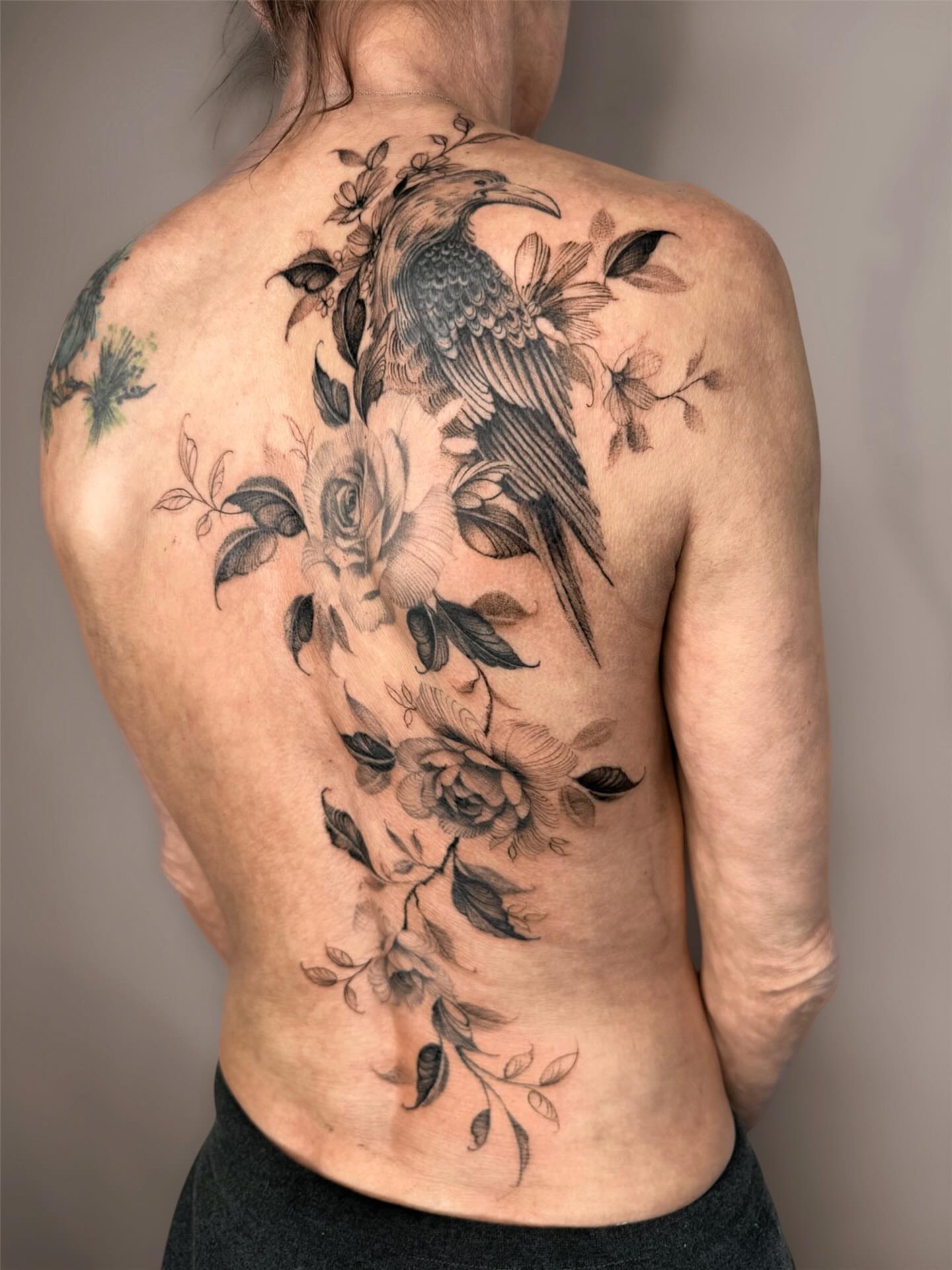 Tattoo by @slaubcreation — black_and_grey, realism