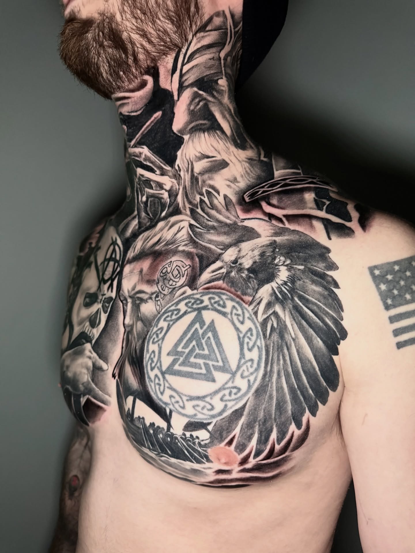 Tattoo by @shellzinkz — black_and_grey, realism