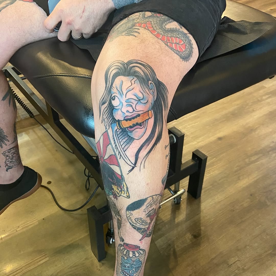 Tattoo by @purus_form โ japanese_irezumi, american_traditional