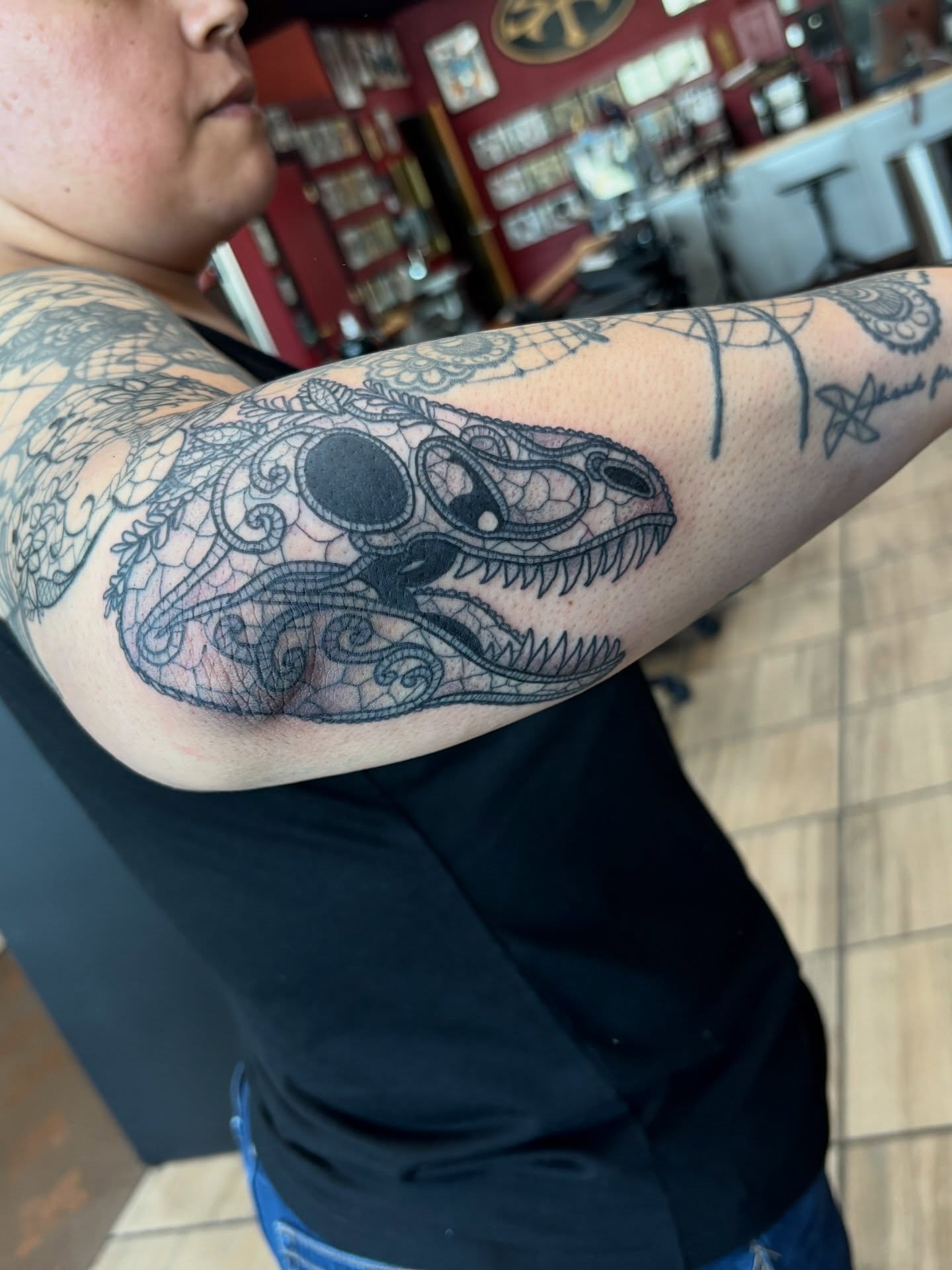 Tattoo by @blkndrose — black_and_grey