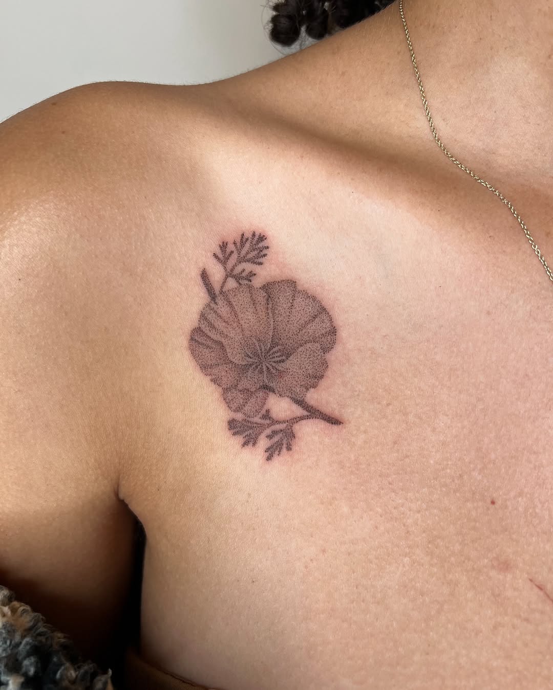 Tattoo by @thankyouforpoking — dotwork, fine_line