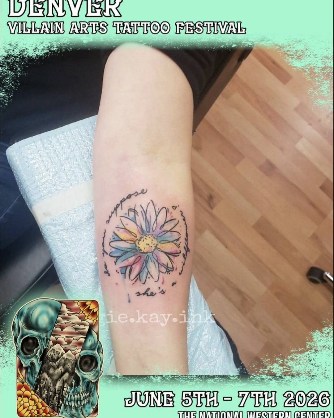 Tattoo by @angie.kay.ink — watercolor