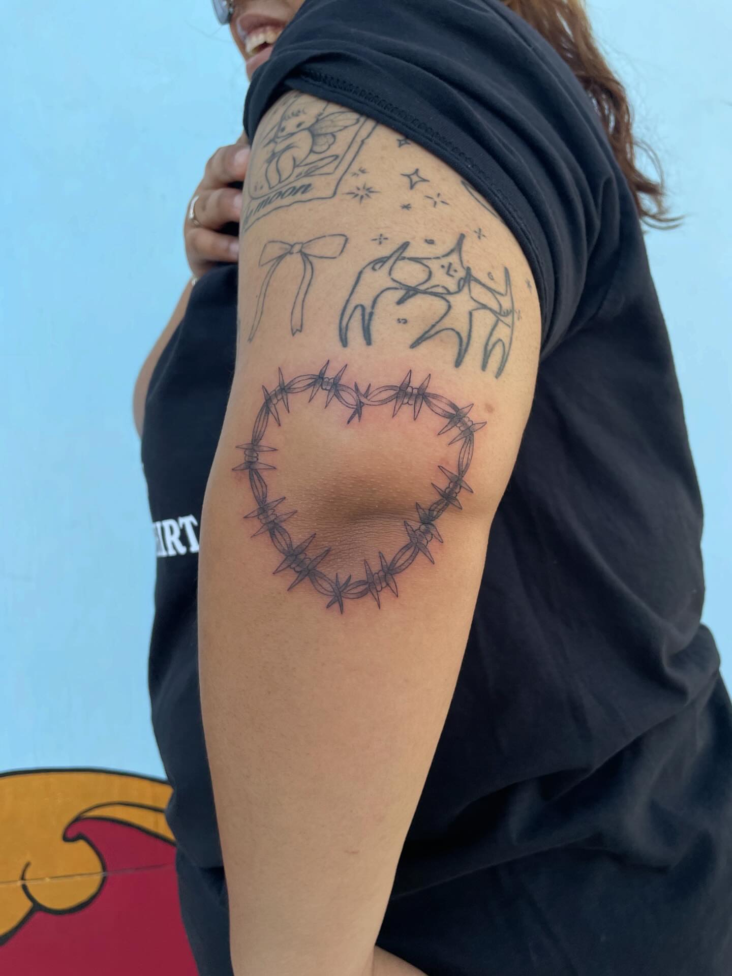 Tattoo by @pajama.hat_tats — black_and_grey