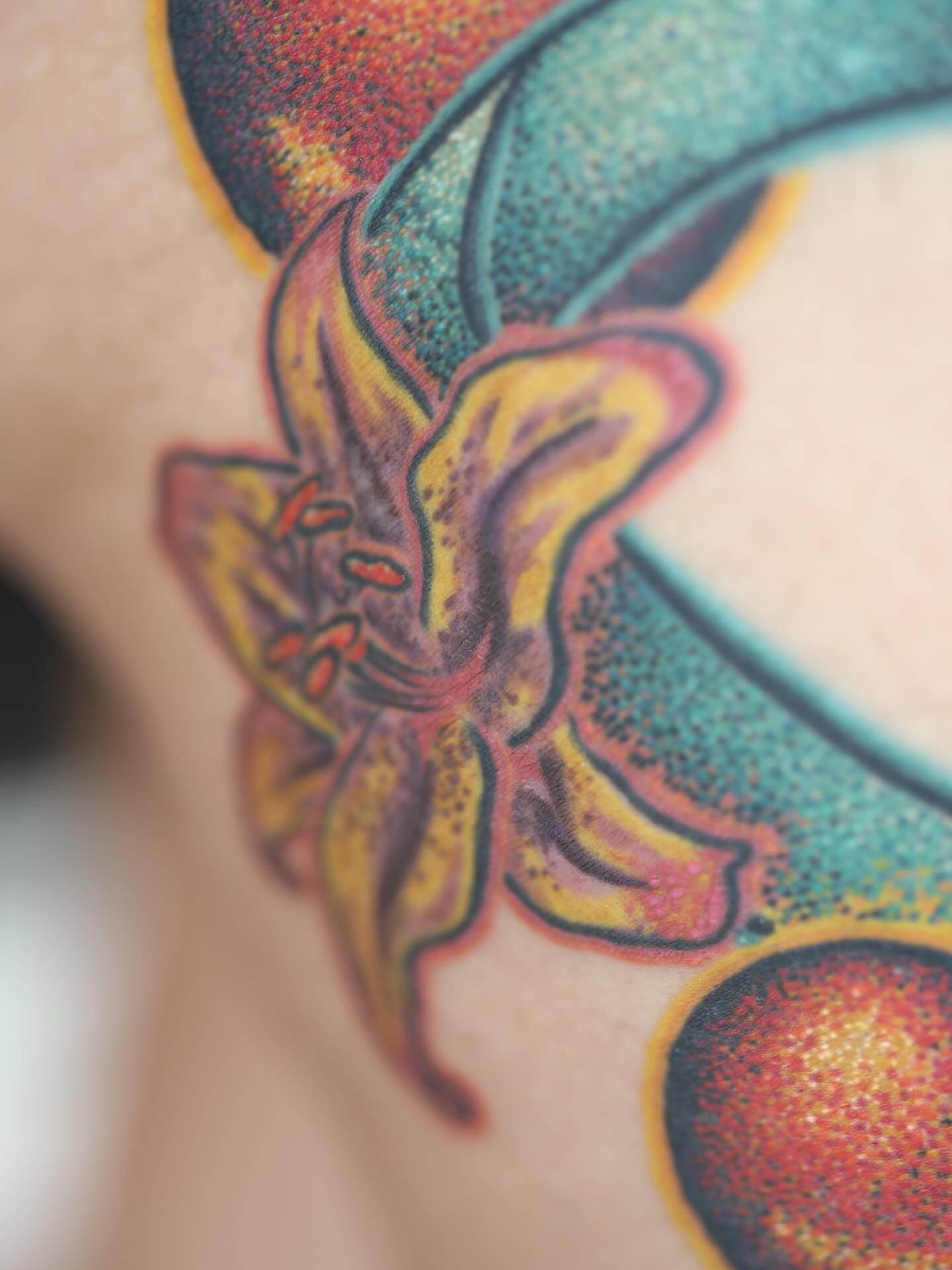 Butterfly dotwork tattoo on the forearm by LiteBriteTattoo, Salt Lake City, Utah