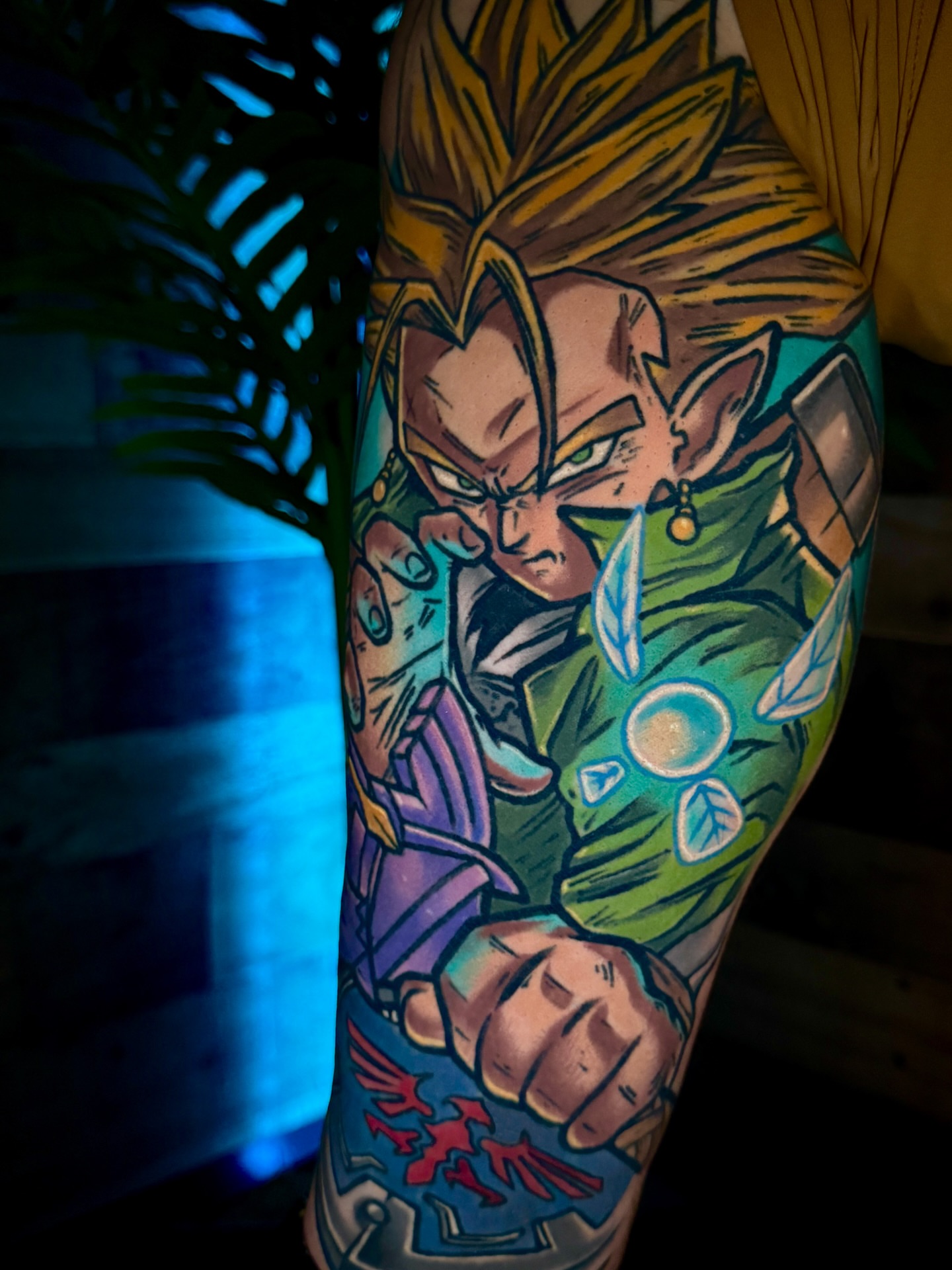Elf warrior anime tattoo on the forearm by Mitchell Pivarski, Stow, Ohio