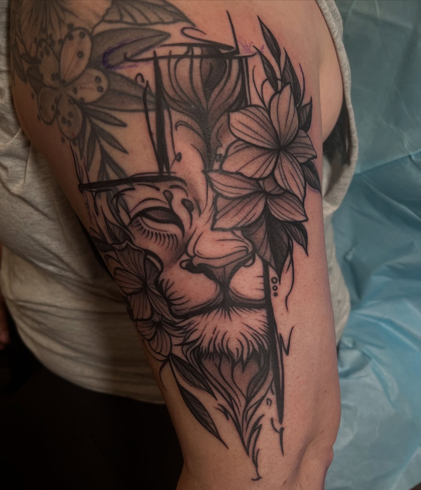 Tattoo by @chunky_tattooer — realism, black_and_grey