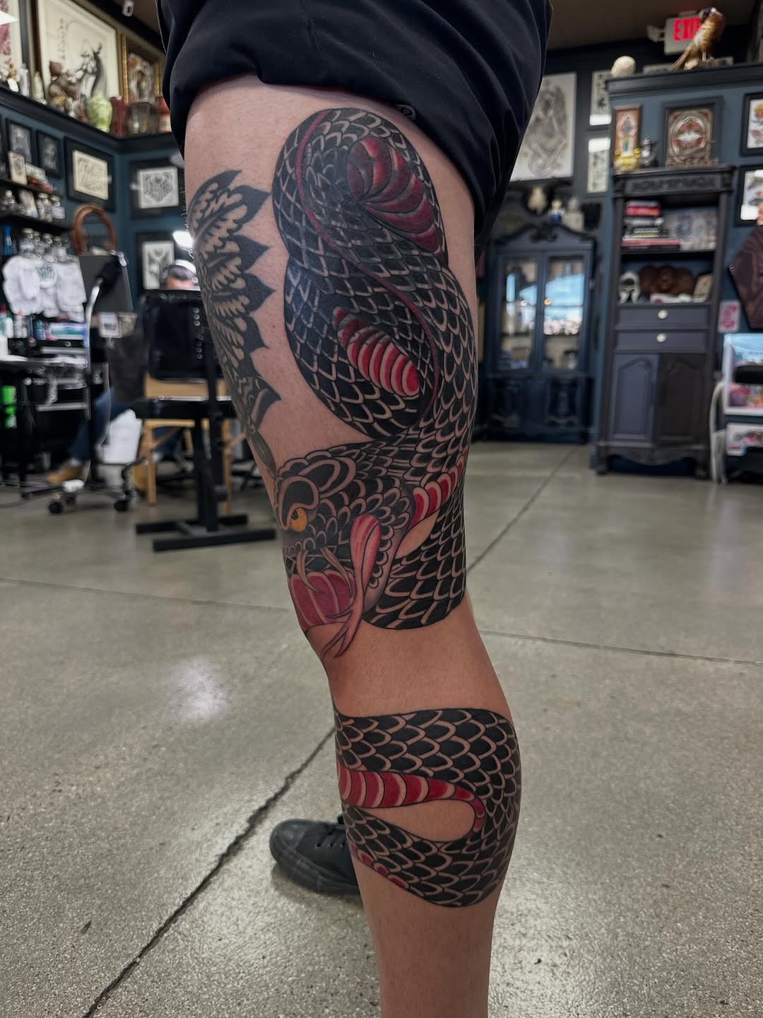 Tattoo by @shawn_tattoo — japanese_irezumi, black_and_grey