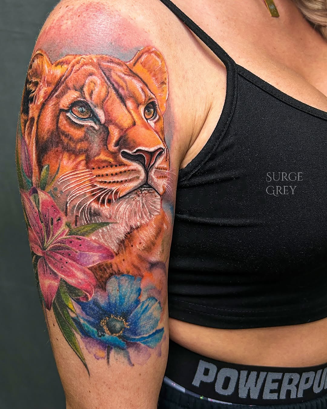 Tattoo by @surgegrey β realism, watercolor