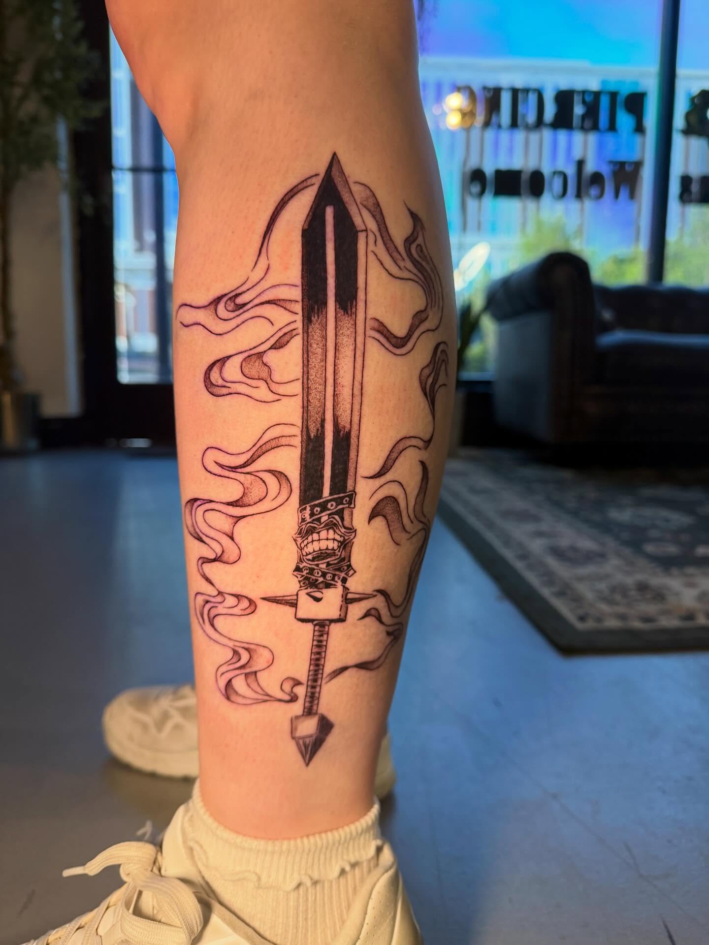 Tattoo by @ava_defalco — black_and_grey