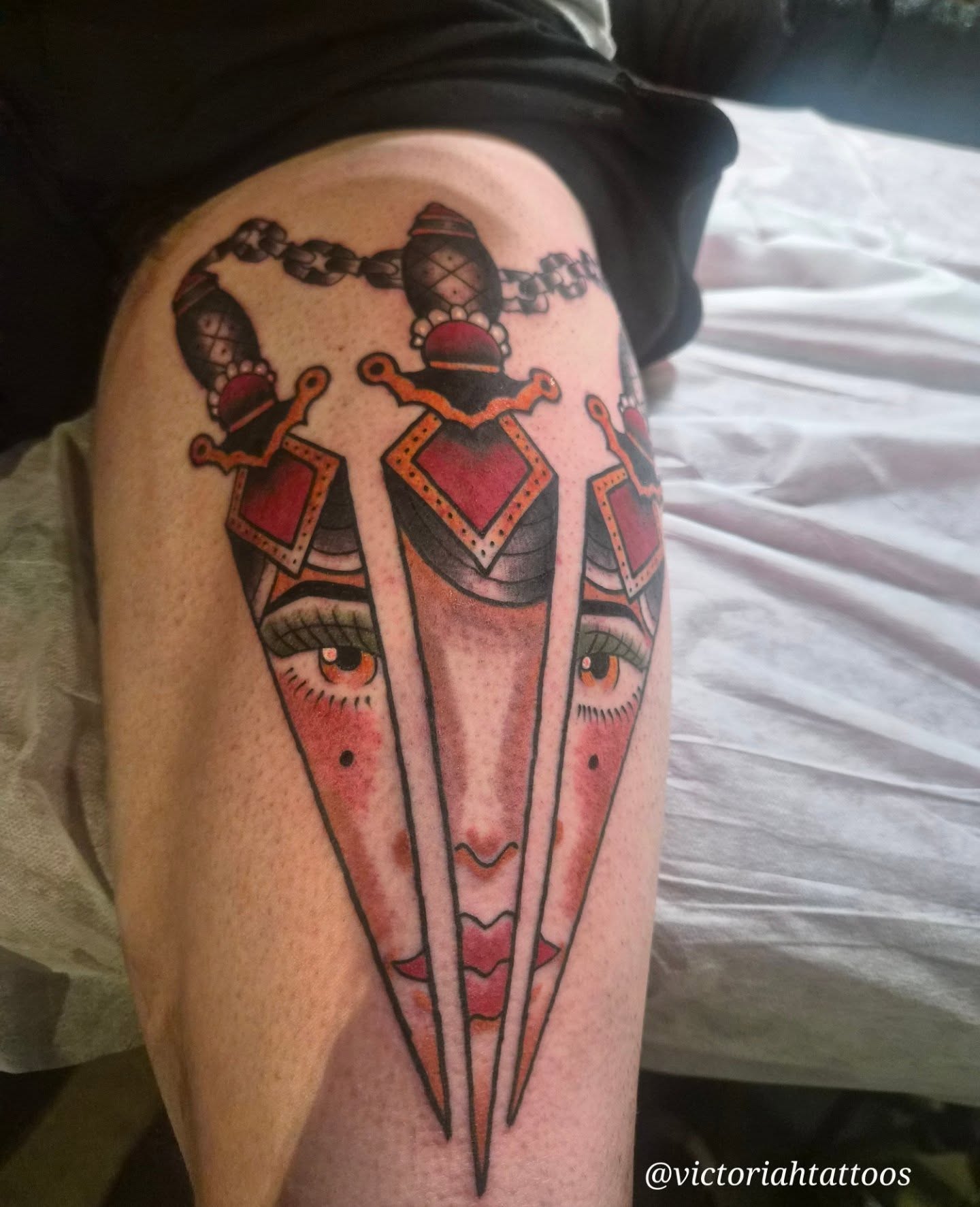 Tattoo by @victoriahtattoos — geometric