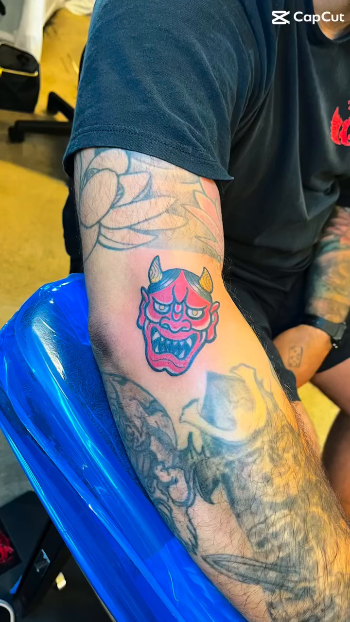 Hannya mask japanese irezumi tattoo by Eli Flores