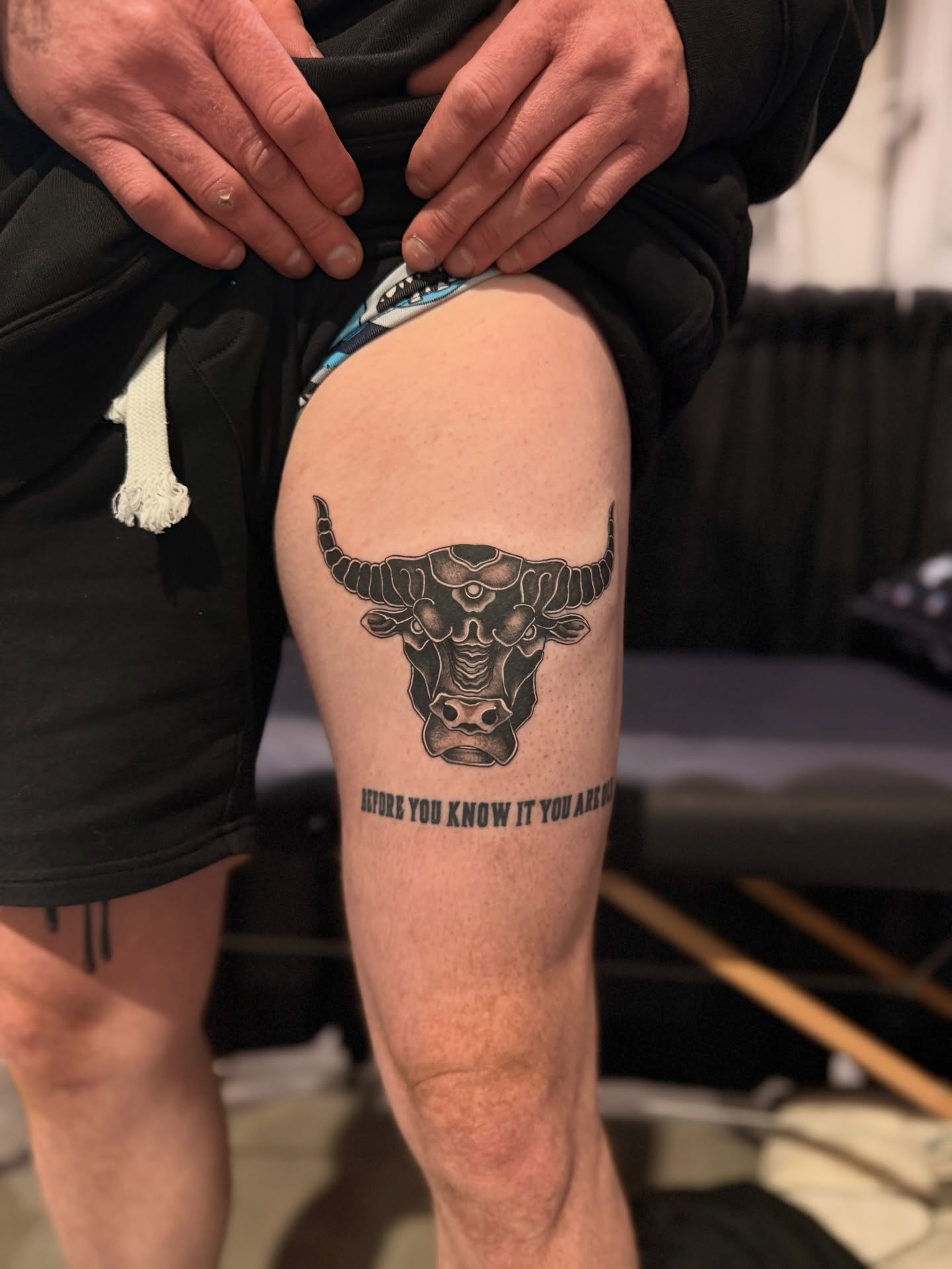 Tattoo by @ravenwrathmore — black_and_grey