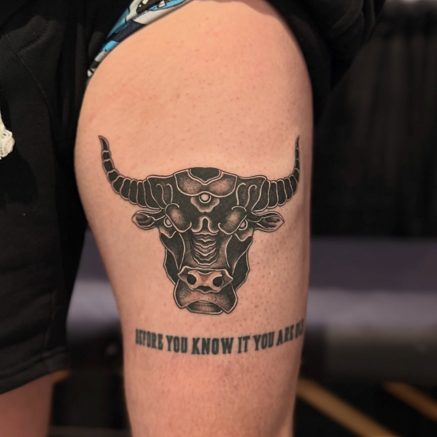 Tattoo by @ravenwrathmore — black_and_grey