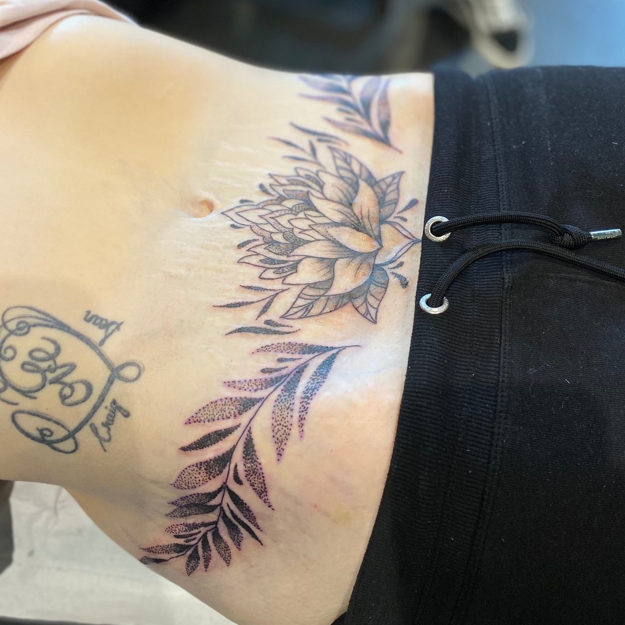 Tattoo by @carafrankenstein — dotwork