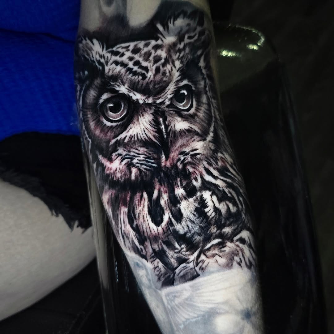 Tattoo by @drutattoo — realism, black_and_grey