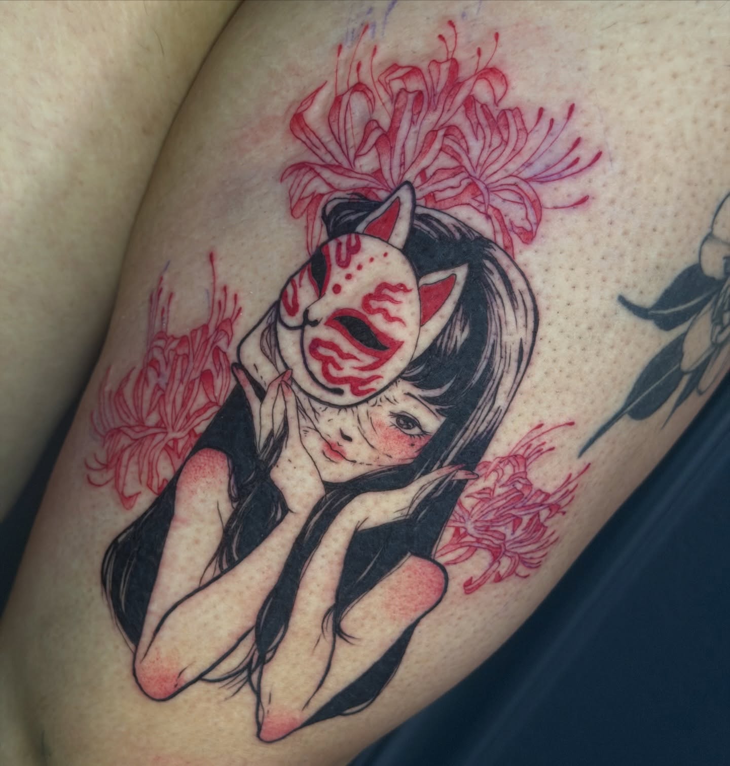 Tattoo by @tattygnatty — japanese_irezumi, dotwork