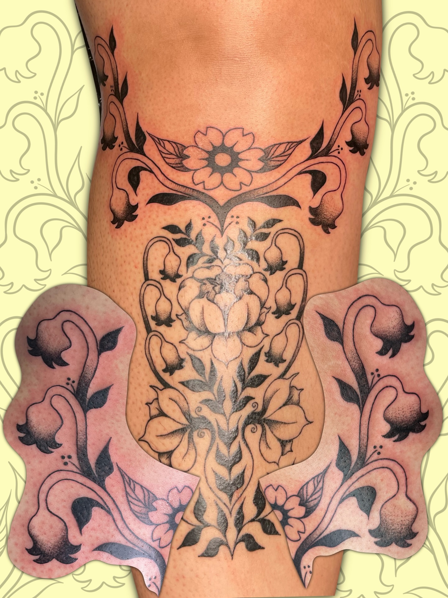 Tattoo by @goosewhotattoos — black_and_grey