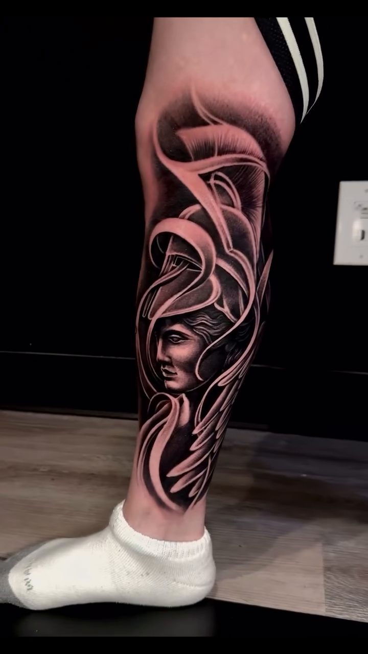 Tattoo by @inkedbychristian — black_and_grey, realism