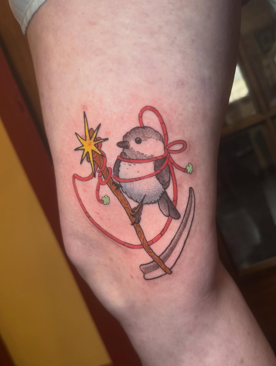 Tattoo by @solarsilas — illustrative, new_school