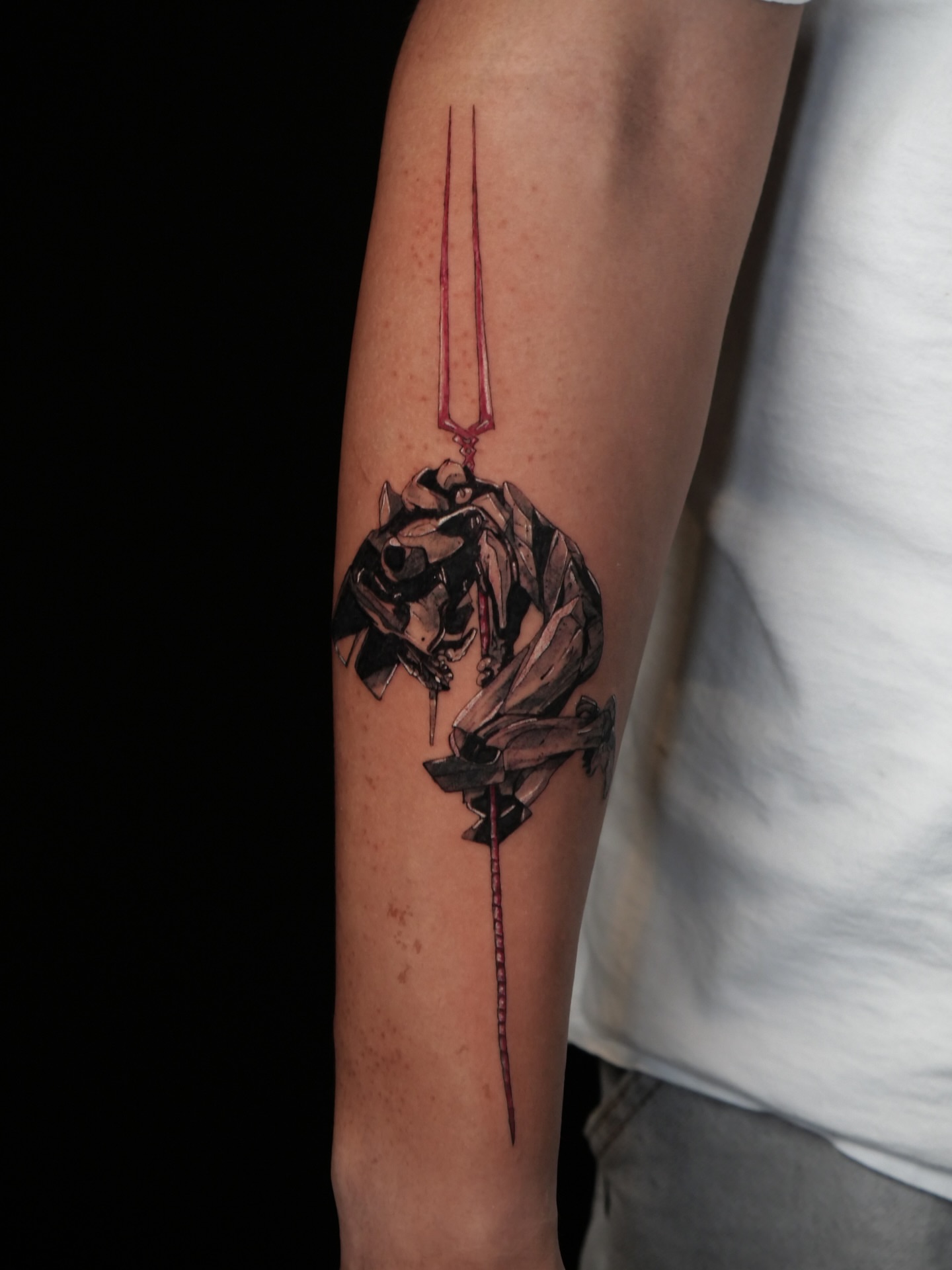 Rose new school tattoo on the forearm by Sloppy
