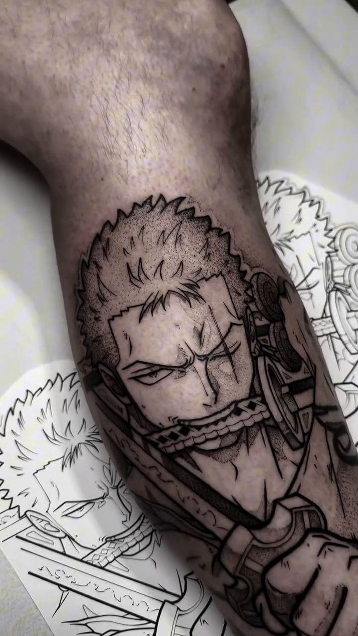 Tattoo by @inkedbydane — anime