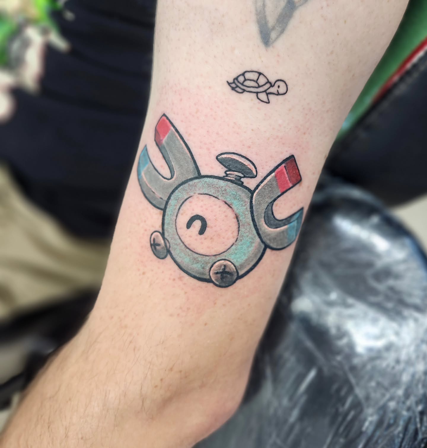 Tattoo by @tattootheblvd — dotwork, anime