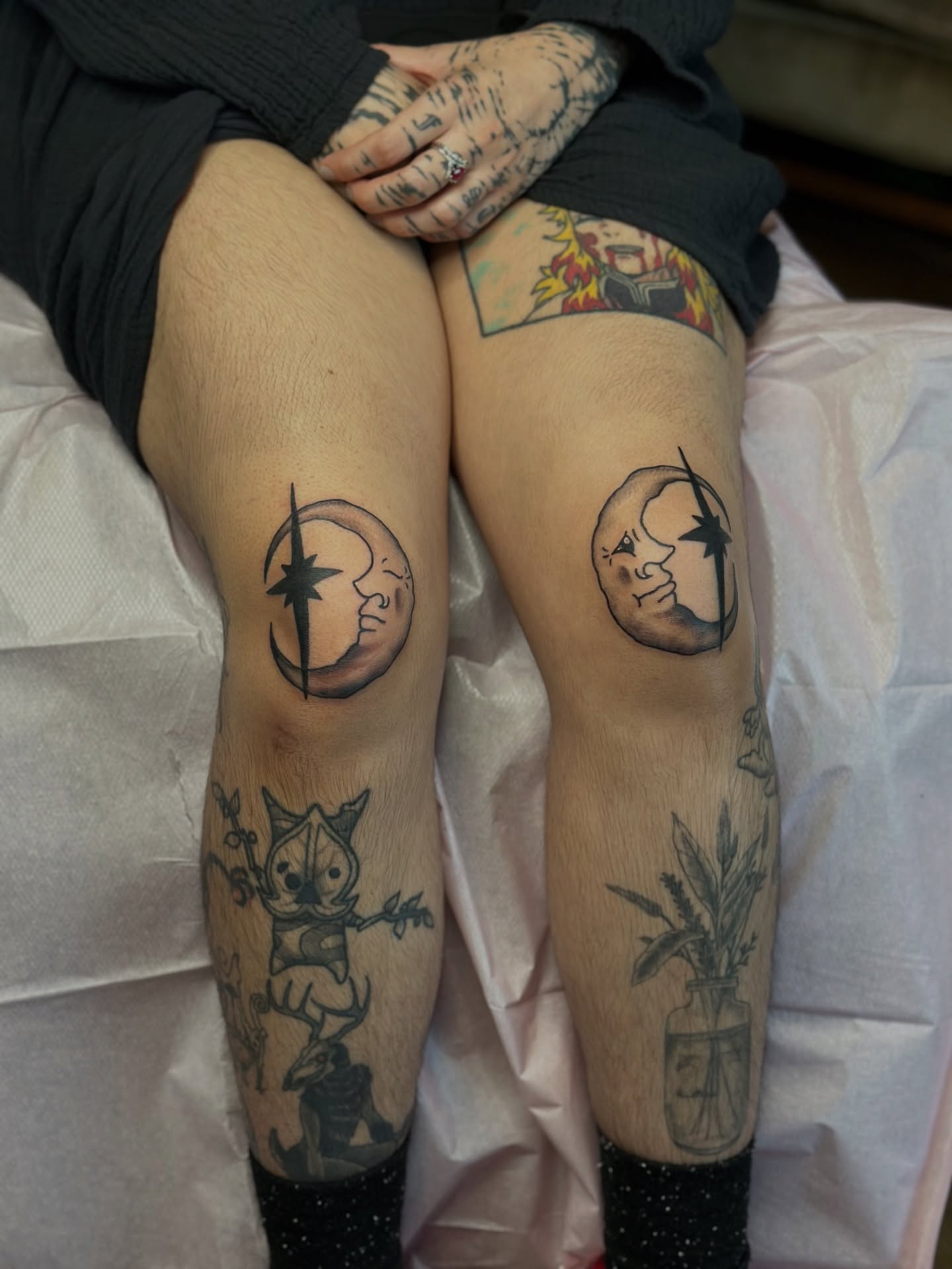 Tattoo by @grimefrogtattoos — black_and_grey