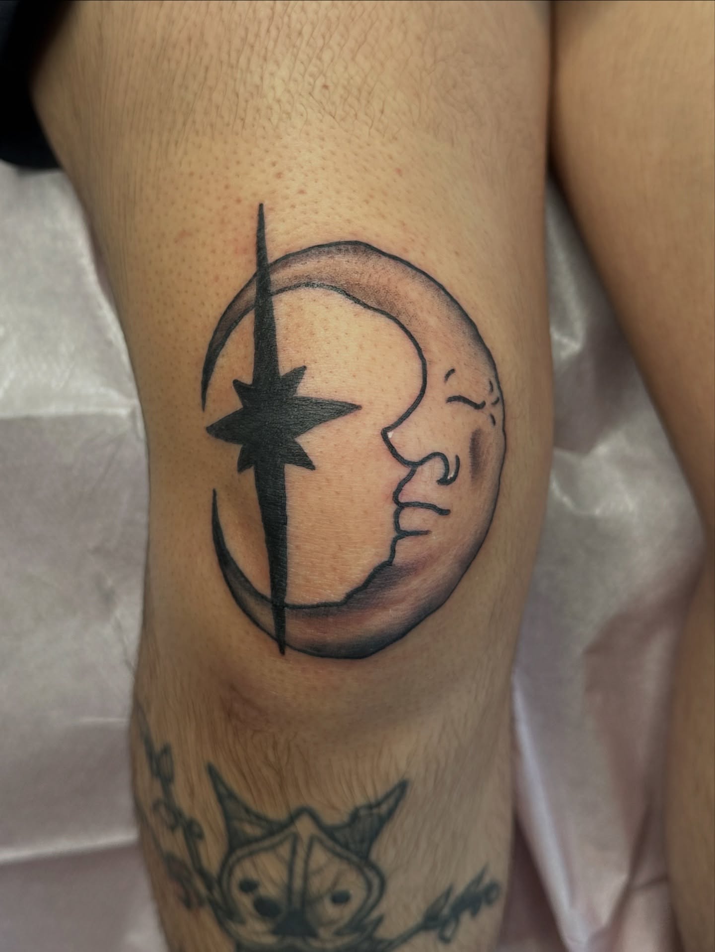 Tattoo by @grimefrogtattoos — black_and_grey
