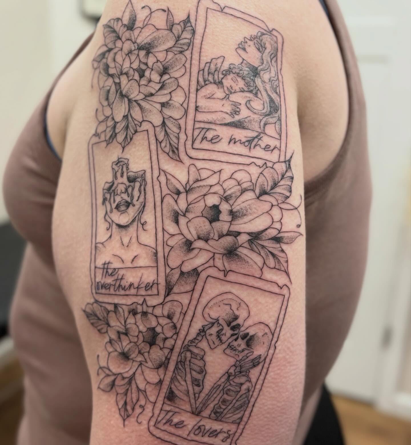 Tattoo by @athenaartistrytattoostudio — black_and_grey