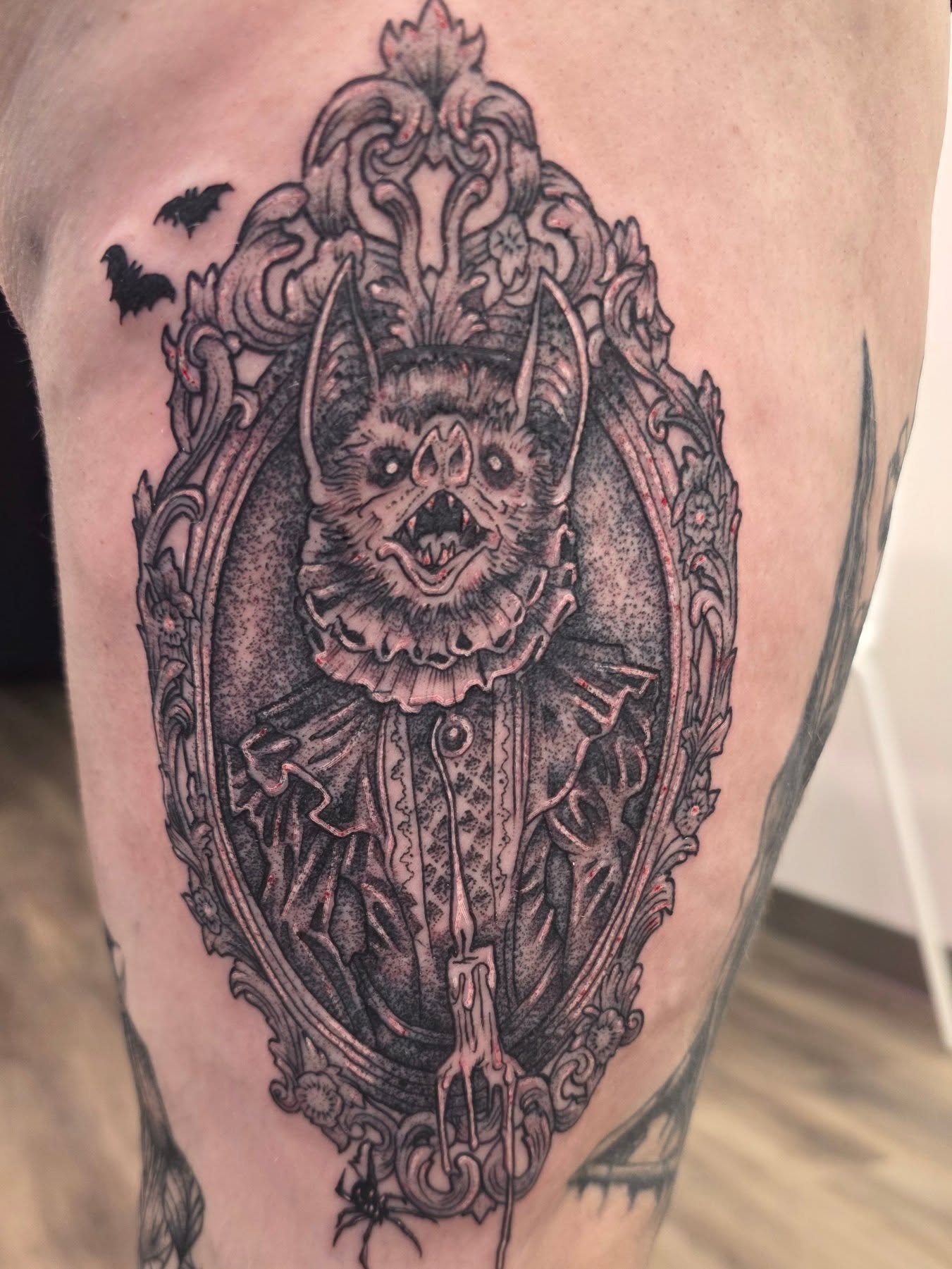 Tattoo by @robby_patiu — dark_realism, dotwork