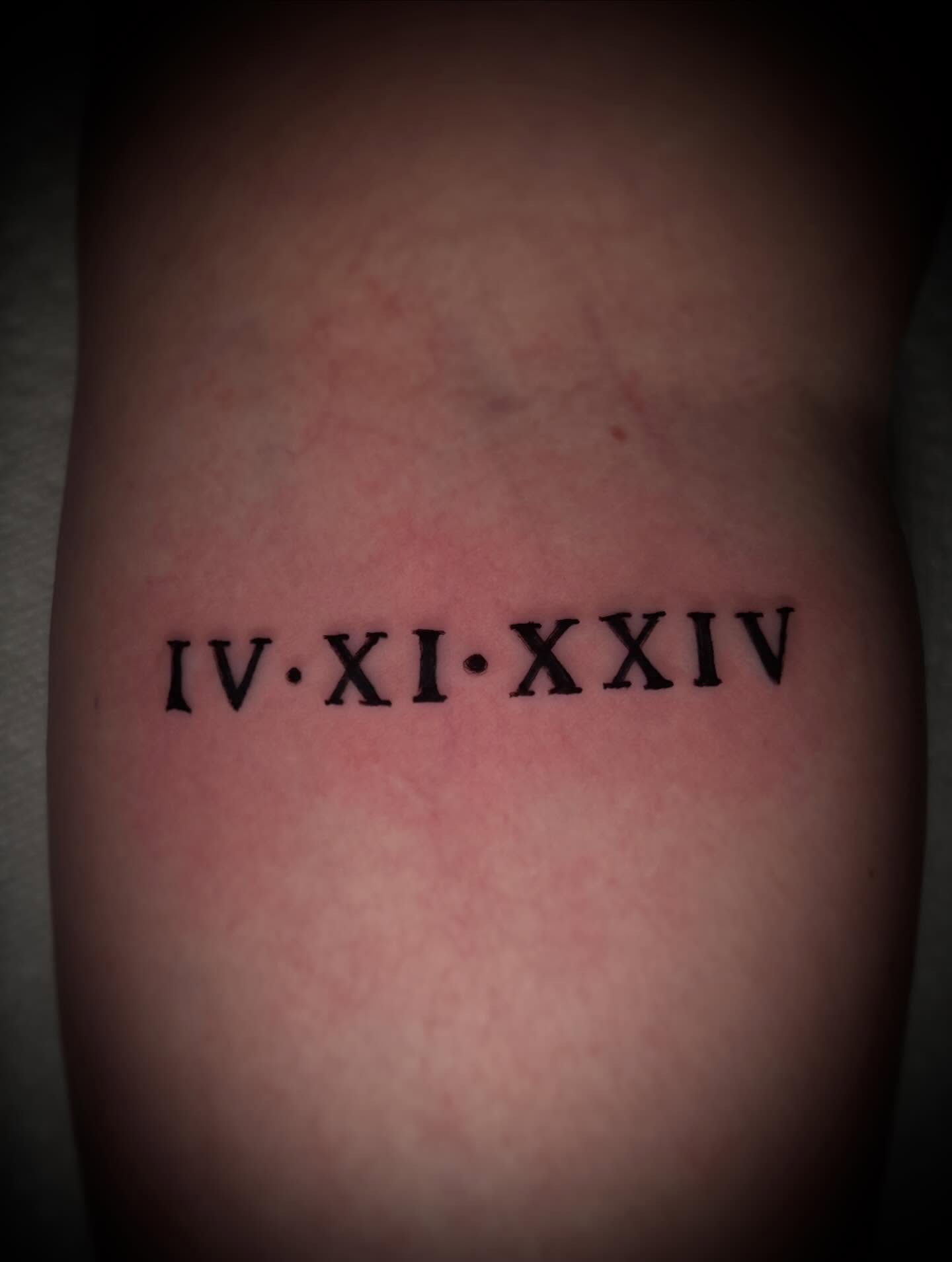 Tattoo by @jamesrichtattoos — lettering_script