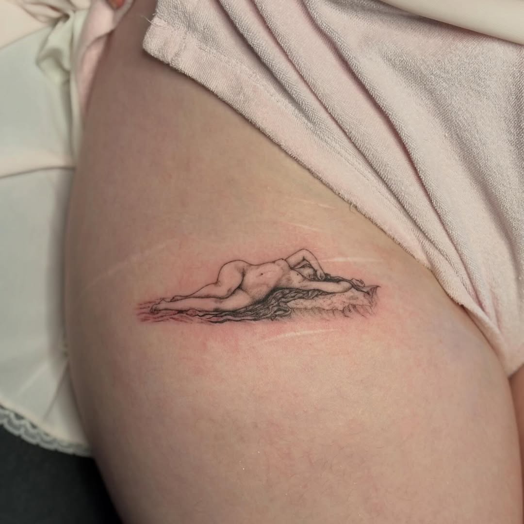 Tattoo by @tattoosbytessa — black_and_grey, realism