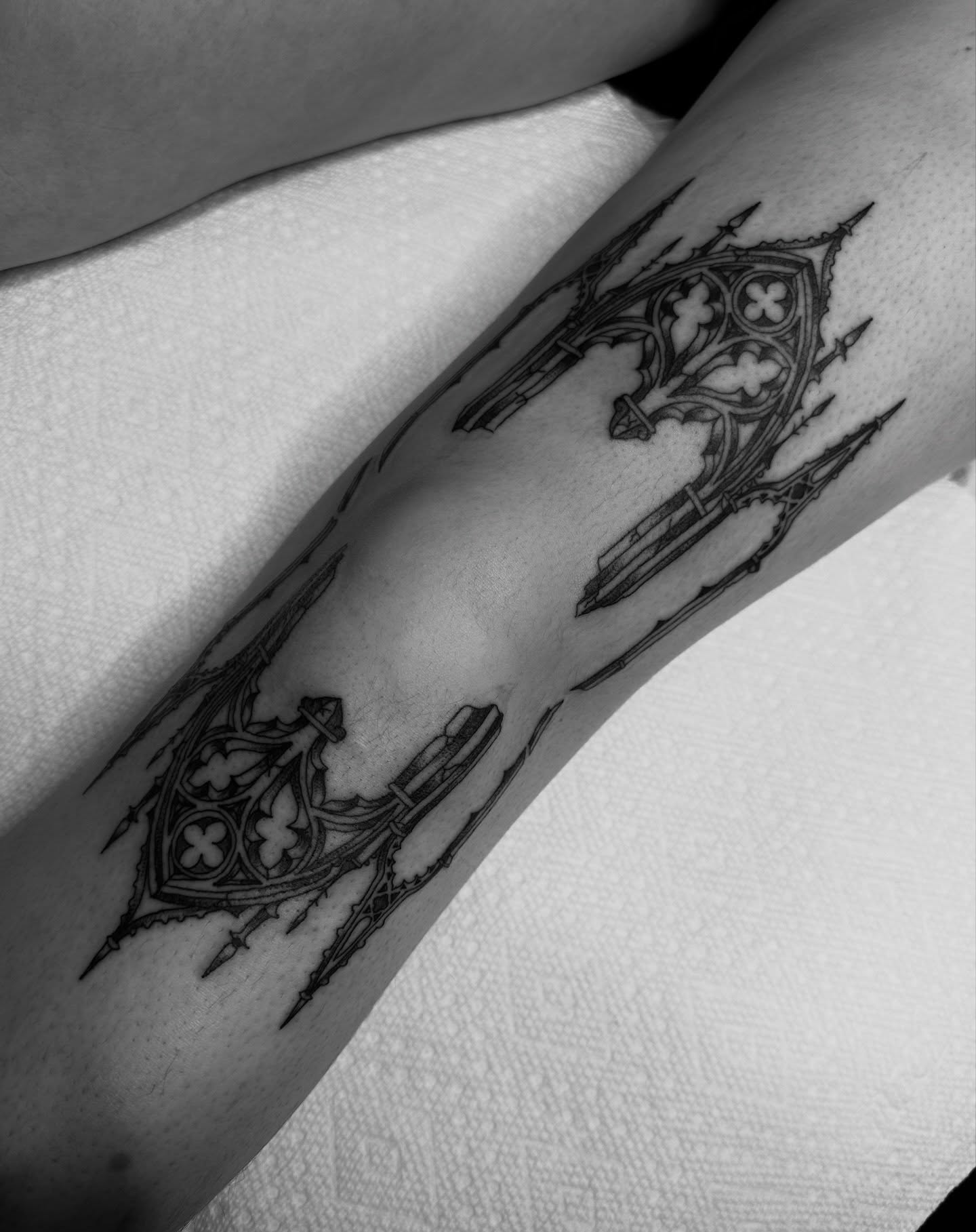 Tattoo by @countmia — black_and_grey