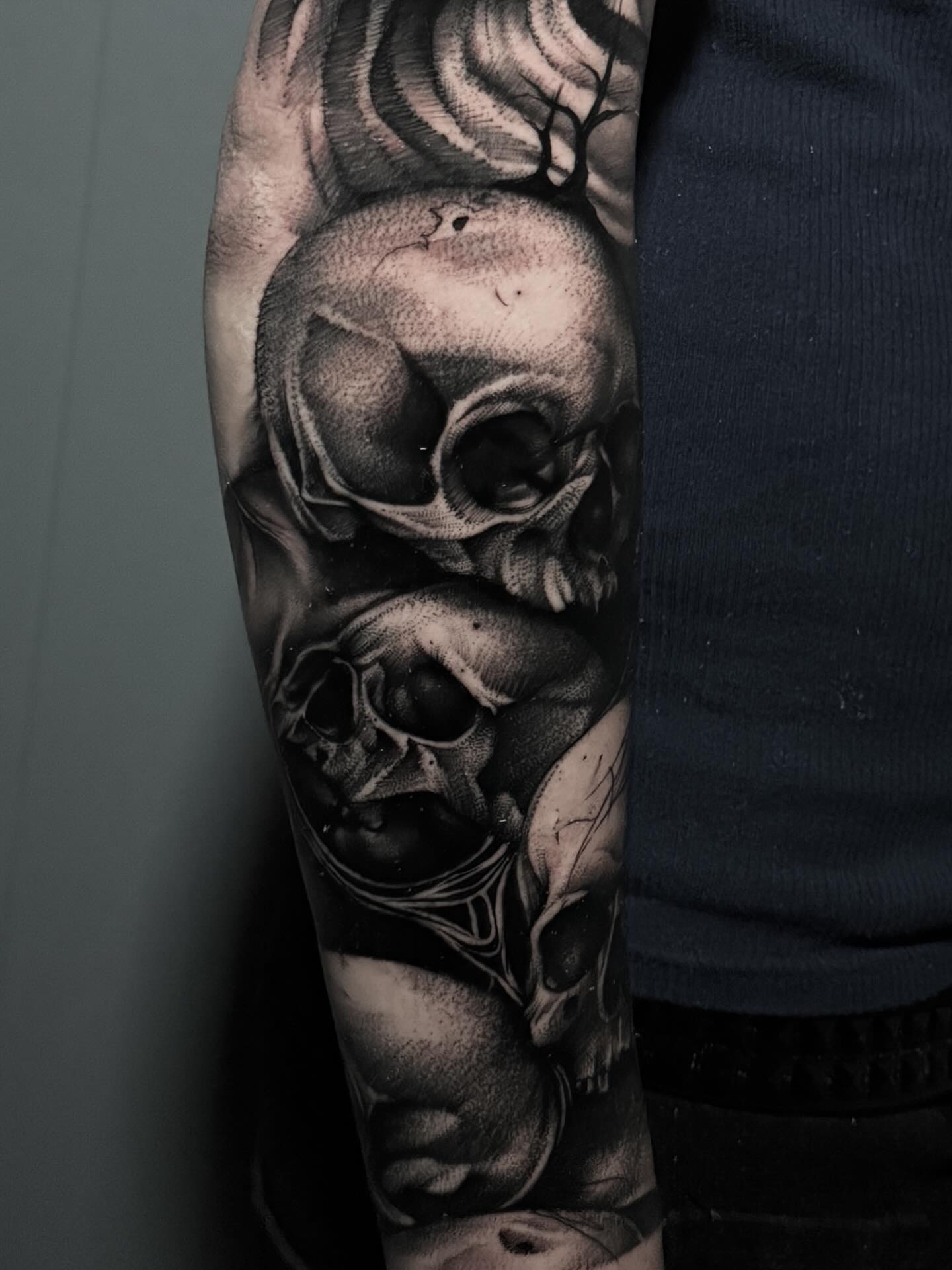 Tattoo by @kat_tattooer — realism, dark_realism