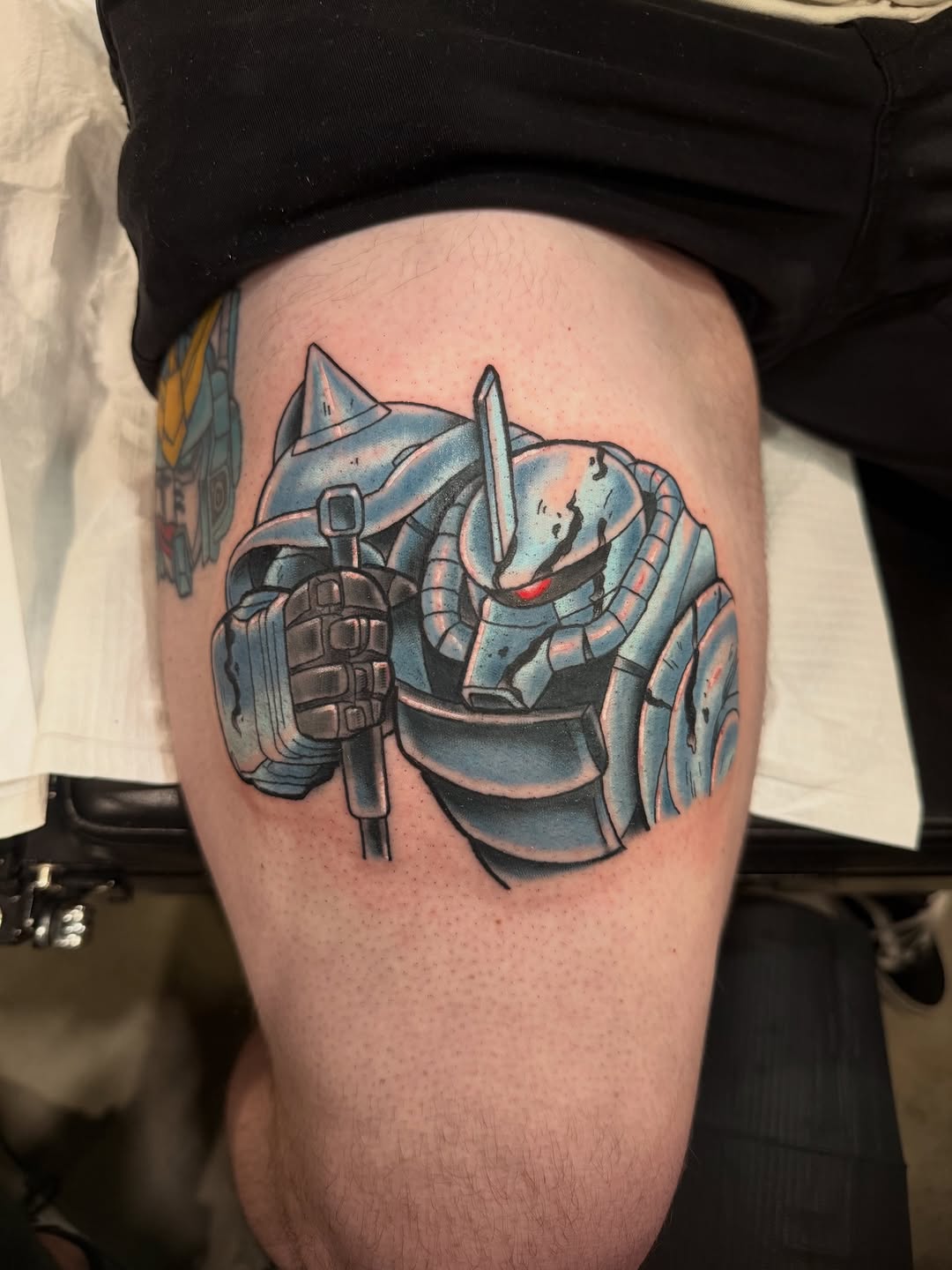 Tattoo by @hallowedtattoos — anime, new_school