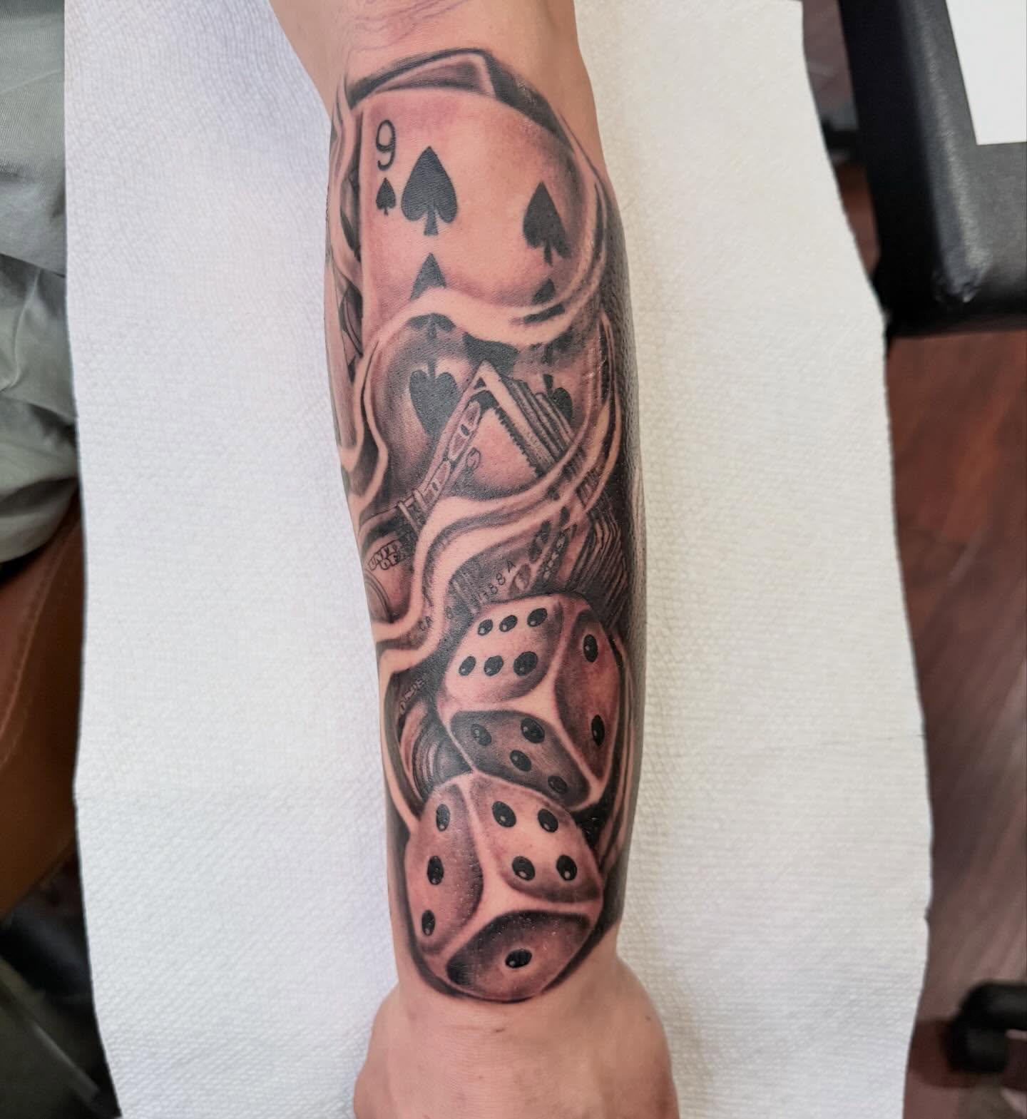 Tattoo by @adawgg_tattoos — realism, black_and_grey