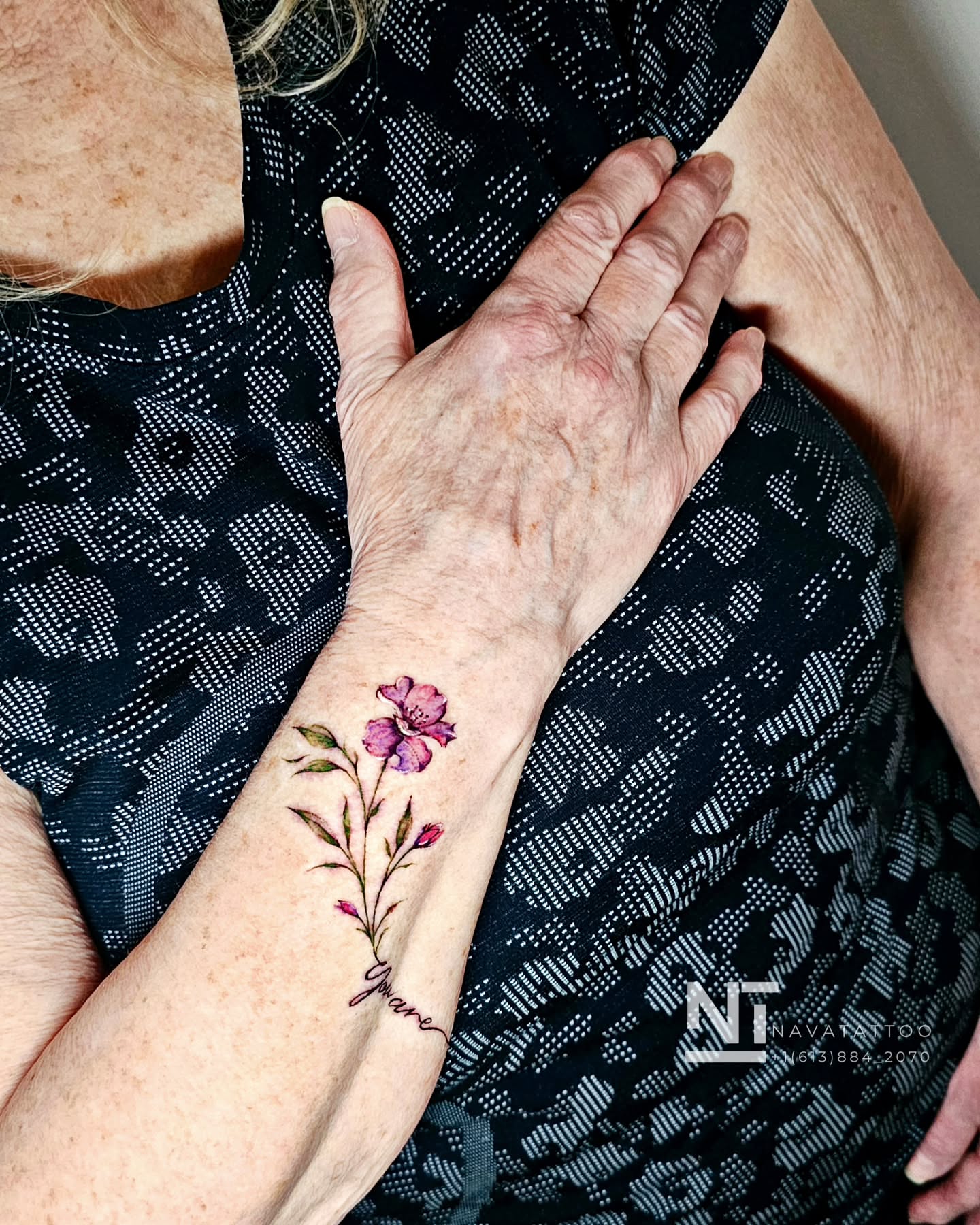 Tattoo by @navatattooo — watercolor