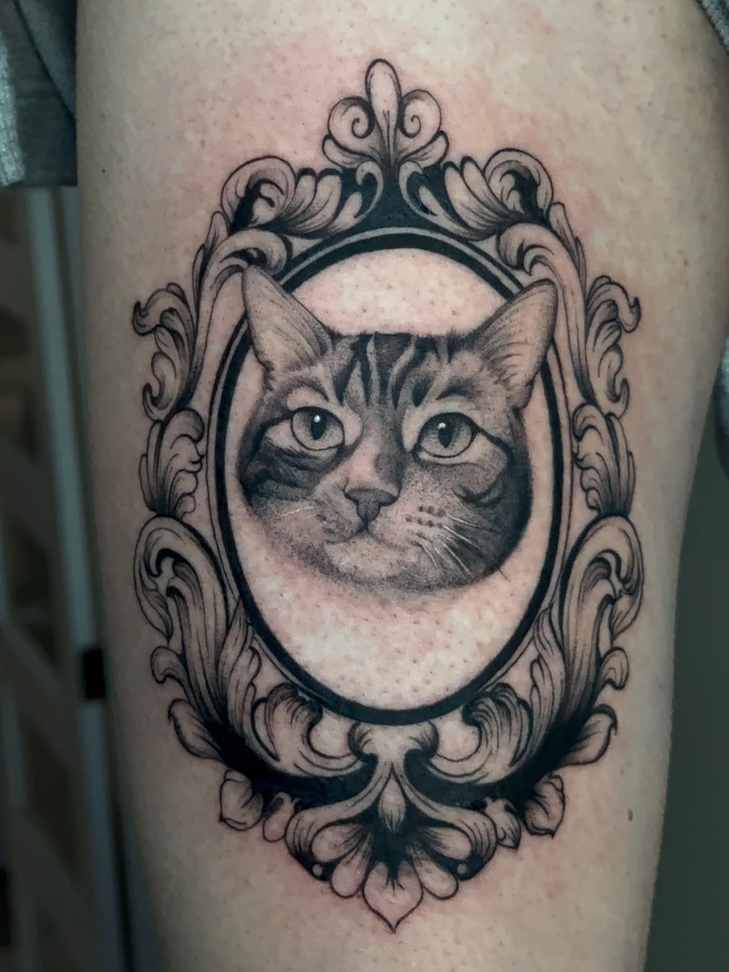 Tattoo by @hosannatattoo — black_and_grey, realism