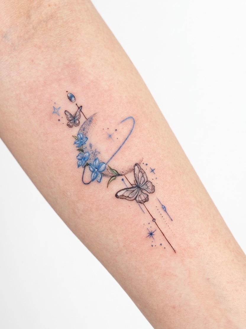 Tattoo by 모래타투_미니타투.별자리타투.라인타투., Seoul, South Korea