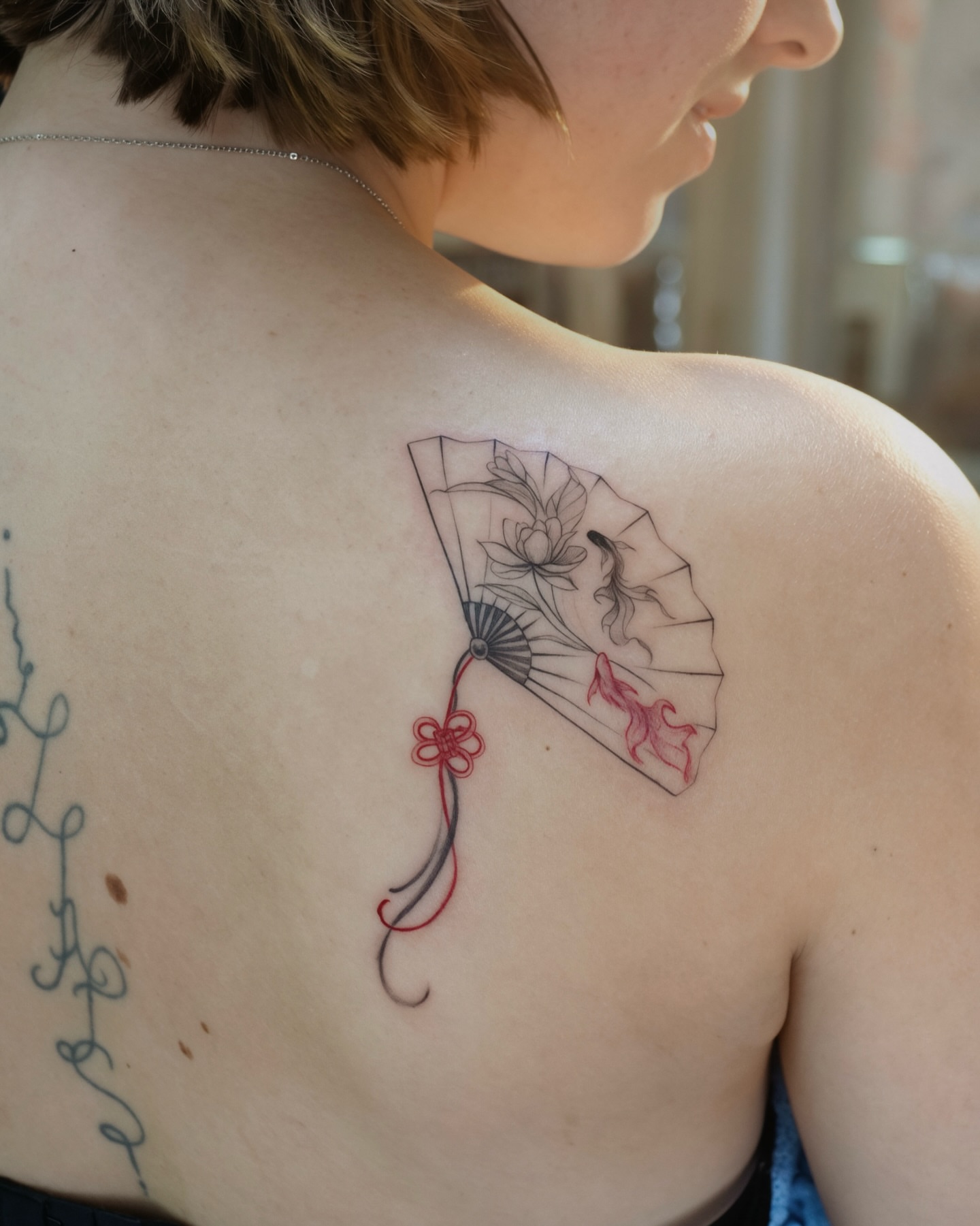 Tattoo by @heoyeon__tattoo — dotwork, japanese_irezumi